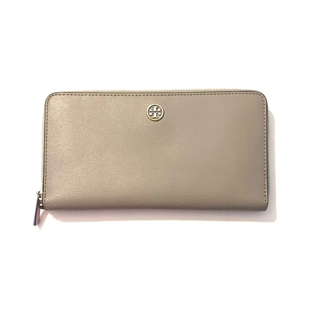 TORY BURCH Zip Continental  Wallet, gray